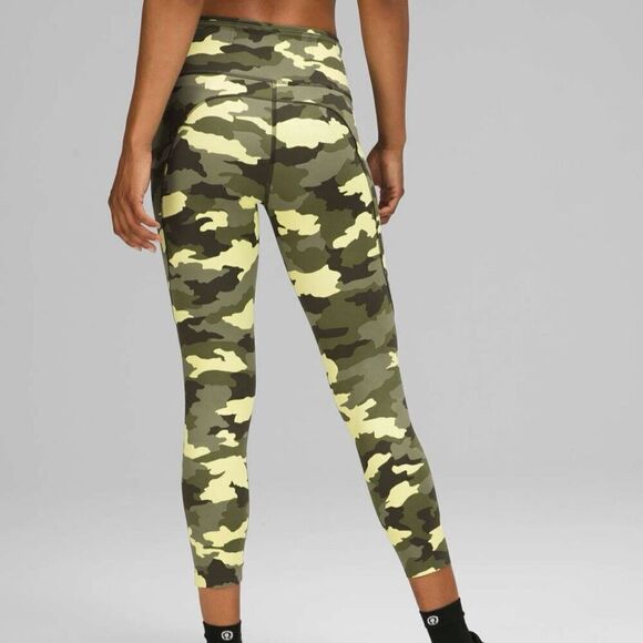 Lululemon 23” crop camo pocket leggings 12 - Picture 2 of 14